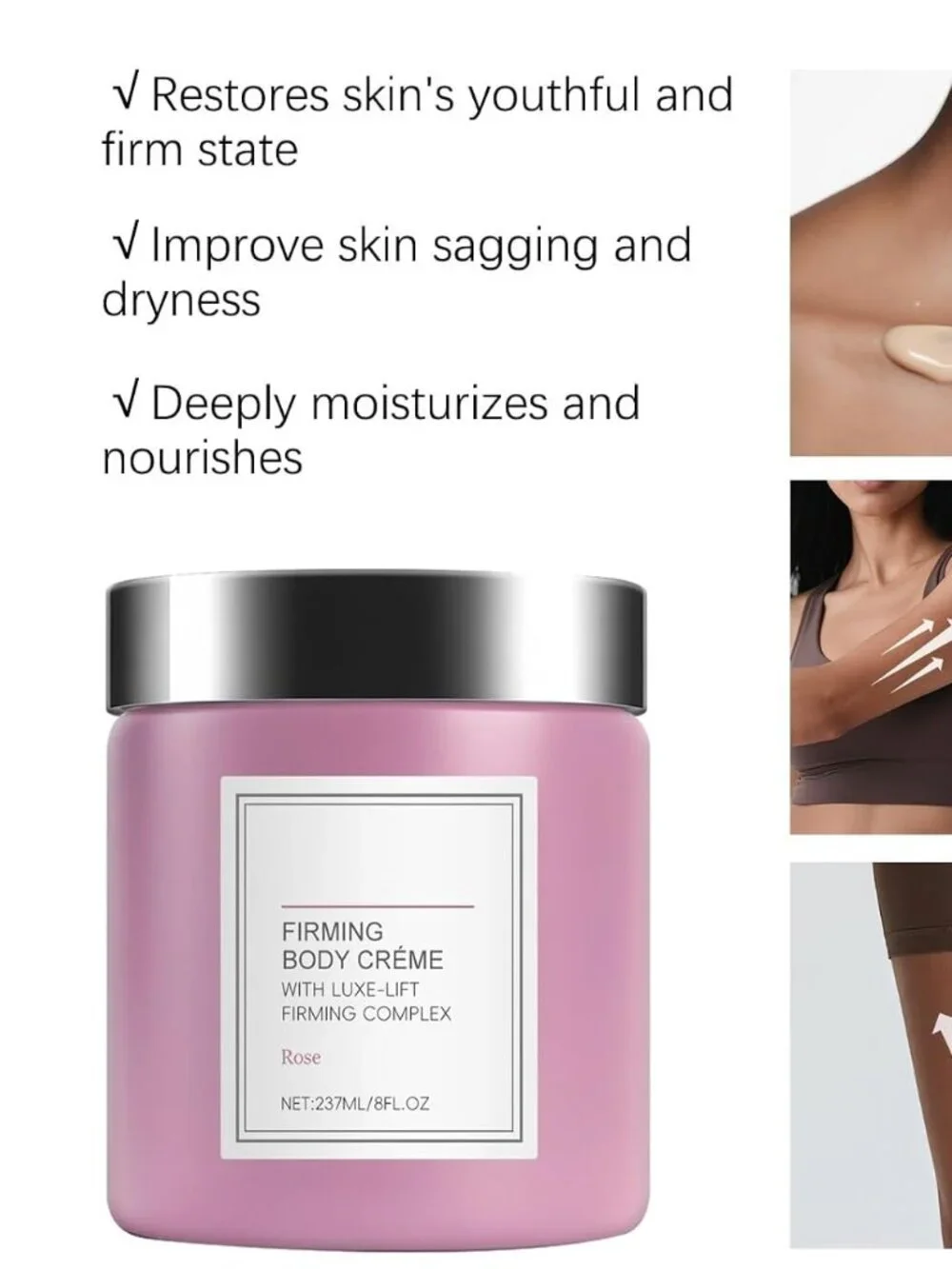 Firming Body Creme with Luxe Lift Firming Complex - Rose